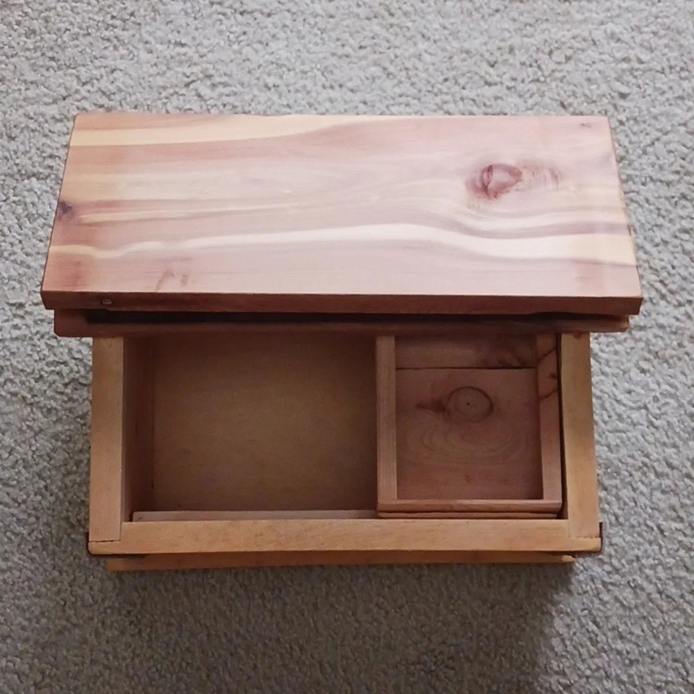 Vintage Handcrafted Small Jewelry Box/Chest